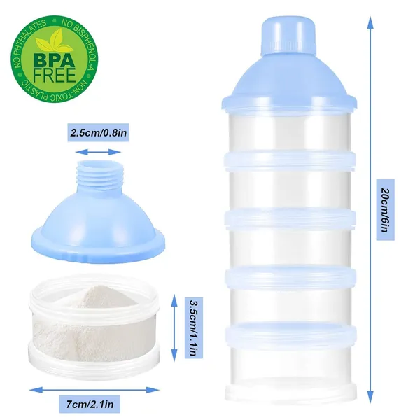 Formula_Dispenser_On_The_Go_5_Compartments_Stackable_Baby_Milk_Powder_Kids_Snack_Container_Bpa_Free_Travel_Friendly_Pack_Of_1_Blue
