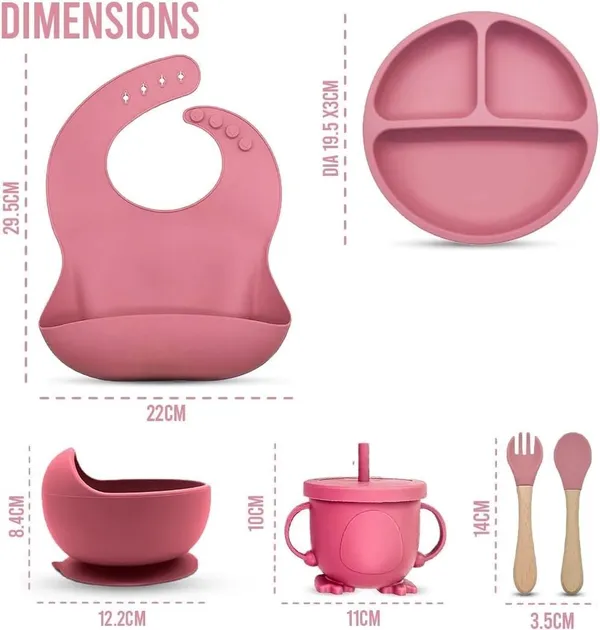 Baby_Feeding_Set_With_Suction_Bowl_Divided_Plate_Spoons_Forks_Sippy_Cup_Self_Feeding_Supplies_Pink
