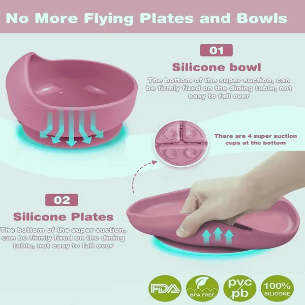 Baby_Feeding_Set_With_Suction_Bowl_Divided_Plate_Spoons_Forks_Sippy_Cup_Self_Feeding_Supplies_Pink