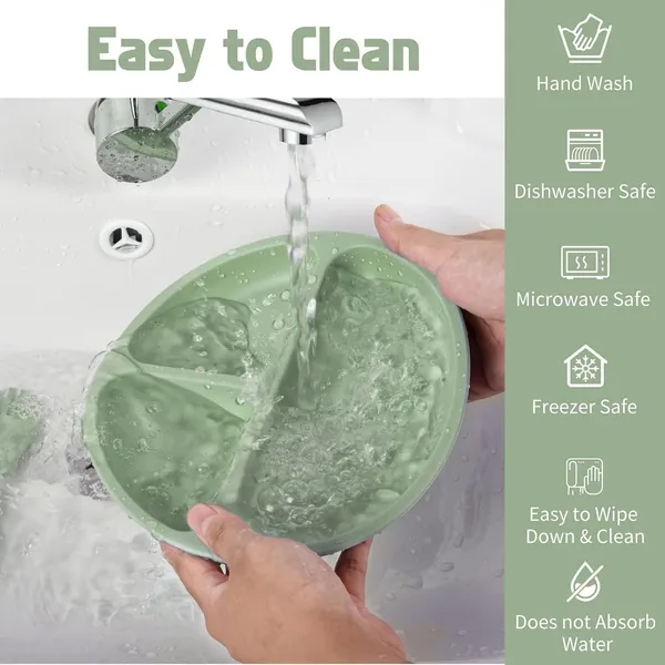 Baby_Feeding_Set_With_Suction_Bowl_Divided_Plate_Spoons_Forks_Sippy_Cup_Self_Feeding_Supplies_Green