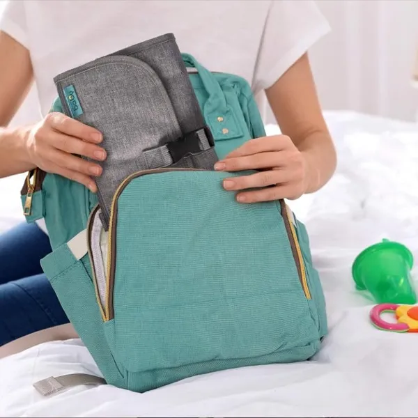 Baby_Diaper_Changer_Travel_Kit_Portable_Changing_Pad_With_Wipes_Pocket_Infant_Station_For_Newborns_Grey