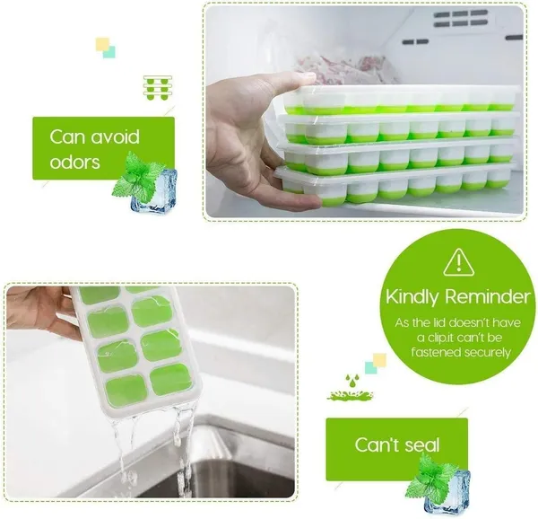 Ice_Cube_Tray_With_Lid_And_Scoop_Ice_Cube_Molds_Storage_Container_Makes_14_Square_Ice_Cubes_Bpa_Free_Multicolor_14_Cube_Tray_Pack_Of_2
