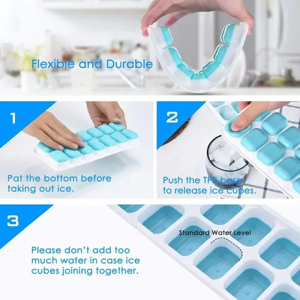 Ice_Cube_Tray_With_Lid_And_Scoop_Ice_Cube_Molds_Storage_Container_Makes_14_Square_Ice_Cubes_Bpa_Free_Multicolor_14_Cube_Tray_Pack_Of_2