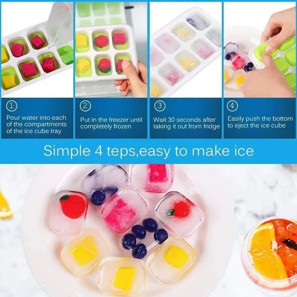 Ice_Cube_Tray_With_Lid_And_Scoop_Ice_Cube_Molds_Storage_Container_Makes_14_Square_Ice_Cubes_Bpa_Free_Multicolor_14_Cube_Tray_Pack_Of_2