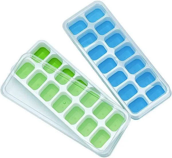Ice_Cube_Tray_With_Lid_And_Scoop_Ice_Cube_Molds_Storage_Container_Makes_14_Square_Ice_Cubes_Bpa_Free_Multicolor_14_Cube_Tray_Pack_Of_2