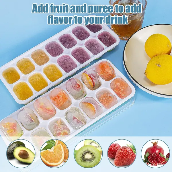 Ice_Cube_Tray_With_Lid_And_Scoop_Ice_Cube_Molds_Storage_Container_Makes_14_Square_Ice_Cubes_Bpa_Free_Multicolor_14_Cube_Tray_Pack_Of_2