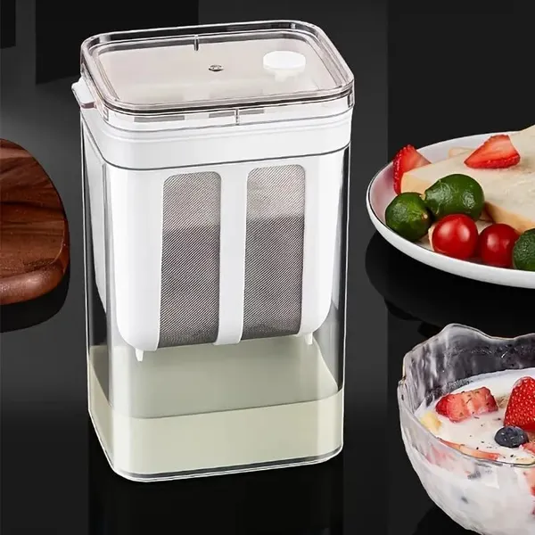 Hung_Curd_Strainer_Box_Curd_Maker_And_Greek_Yogurt_Maker_1100ml_Fine_Mesh_Strainer_With_Lid_Multifunctional_Yoghurt_Filter_Curd_Maker_For_Home_Whey_Separator