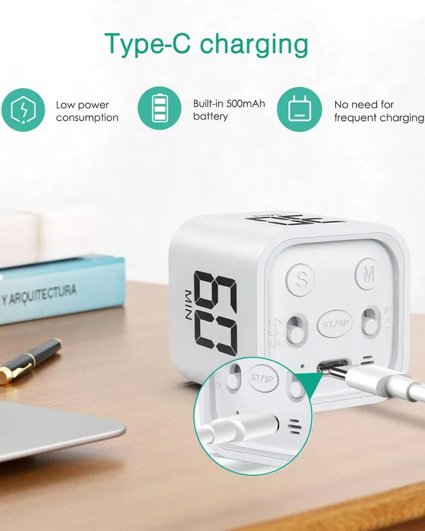 Oria_Digital_Timer_Cube_Pomodoro_Timer_With_Gravity_Sensor_5_10_30_60_Min_Quick_Set_100_Minute_Countdown_Led_Display_3_Volume_Levels_For_Studying_Meeting_Cooking_Time_Management_White