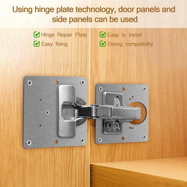 4_Pcs_Hinge_Repair_Plate_Kitchen_Cupboard_Cabinets_Door_Hinge_Repair_Plate_Stainless_Steel_Hinges_Repair_Plates_Brackets_With_Holes_Flat_Fixing_Joining_Mending_Plates_Brackets_With_32_Pcs_Screws