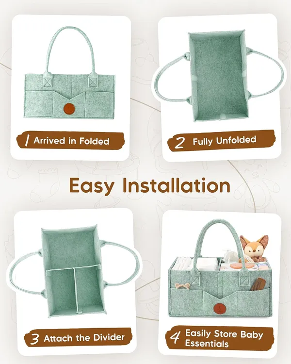 Maliton_Changing_Table_Organiser_Baby_Nappy_Caddy_Newborn_Essentials_Robust_Portable_Felt_Bag_Baby_Storage_Basket_With_Removable_Compartments_Nappy_Bag_As_Baby_Shower_Good_Stuff