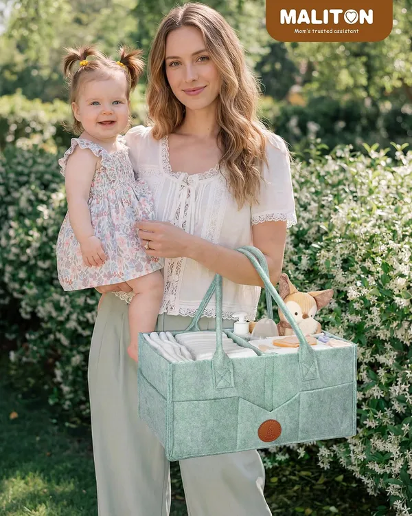 Maliton_Changing_Table_Organiser_Baby_Nappy_Caddy_Newborn_Essentials_Robust_Portable_Felt_Bag_Baby_Storage_Basket_With_Removable_Compartments_Nappy_Bag_As_Baby_Shower_Good_Stuff