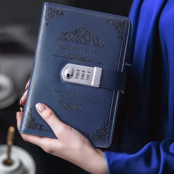 Diary_With_Lock_A5_Pu_Leather_Journal_With_Combination_Vintage_Journal_Password_Protected_Notebook_With_Pen_Gift_Box_Diary_Planner_Organizer_For_Women_Men_8_6x5_8in_192_Pages_The_Secret_Garden_Nevy_Blue