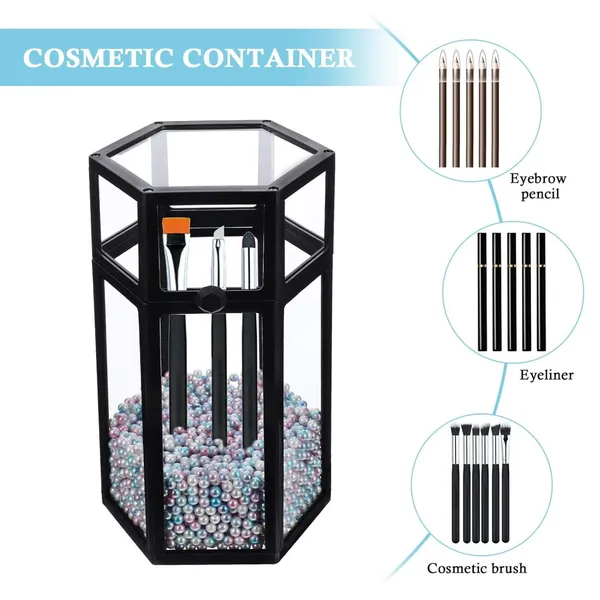 Fennec_Mart_Vintage_Glass_Makeup_Brush_Organizer_With_Pearl_Fillers
