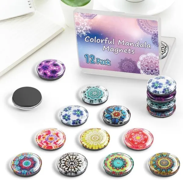 Cute_Modern_Glass_Fridge_Magnets_12_Pack_Of_Colorful_Strong_Magnets_For_Kitchen_Lockers_More_Colourful