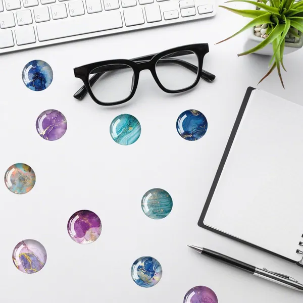 Cute_Modern_Glass_Fridge_Magnets_12_Pack_Of_Colorful_Strong_Magnets_For_Kitchen_Lockers_More_Marble