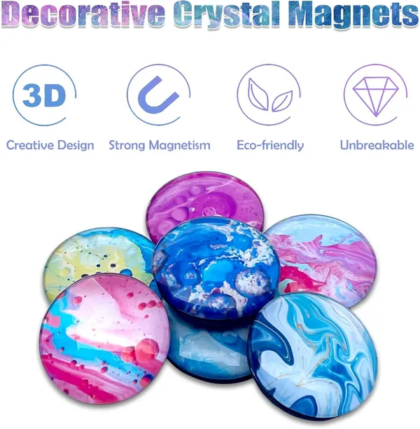 Cute_Modern_Glass_Fridge_Magnets_12_Pack_Of_Colorful_Strong_Magnets_For_Kitchen_Lockers_More_Marble