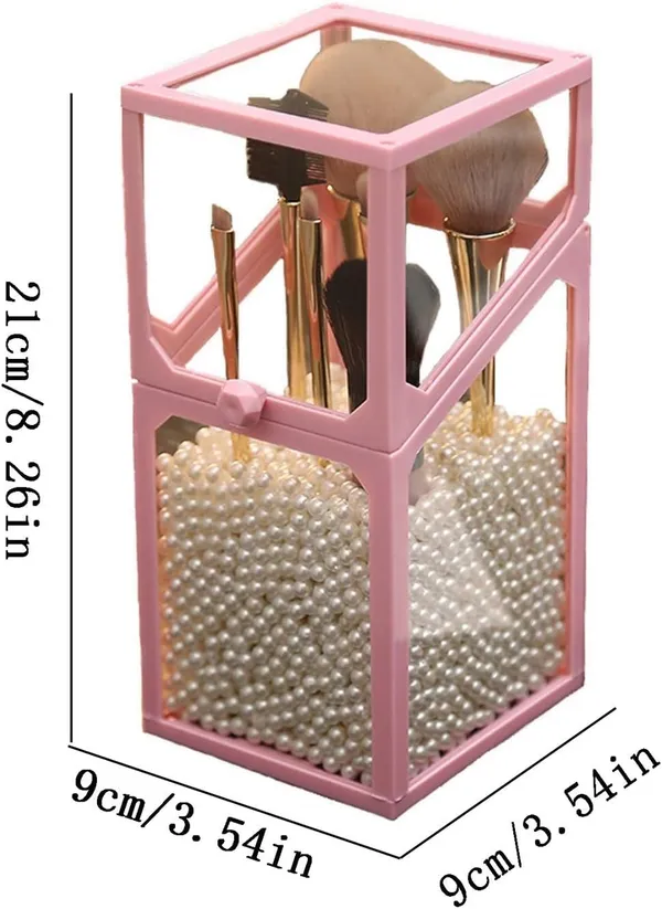 Dustproof_Glass_Cosmetic_Brush_Holder_Makeup_Organizer_Box_With_Lid_For_Vanity_Table_And_Bedroom_Decoration_Square_Pink