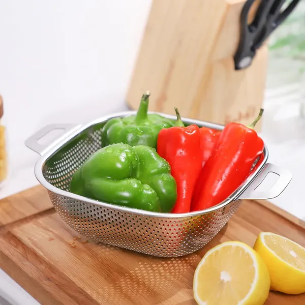 20cm_Premium_Stainless_Steel_Colander_Handle_Strainer_For_Washing_Grains_Fruits_Veggies_And_Pasta_In_The_Kitchen