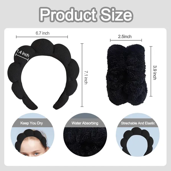 Spa_Headband_And_Wristband_Set_For_Women_Soft_Face_Wash_Headband_Wrist_Bands_For_Skincare_Makeup_Facial_Cleansing_Routine_Black