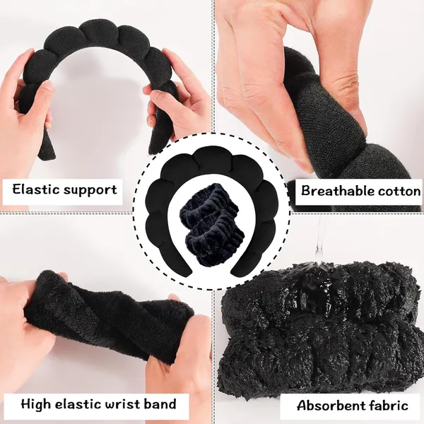 Spa_Headband_And_Wristband_Set_For_Women_Soft_Face_Wash_Headband_Wrist_Bands_For_Skincare_Makeup_Facial_Cleansing_Routine_Black