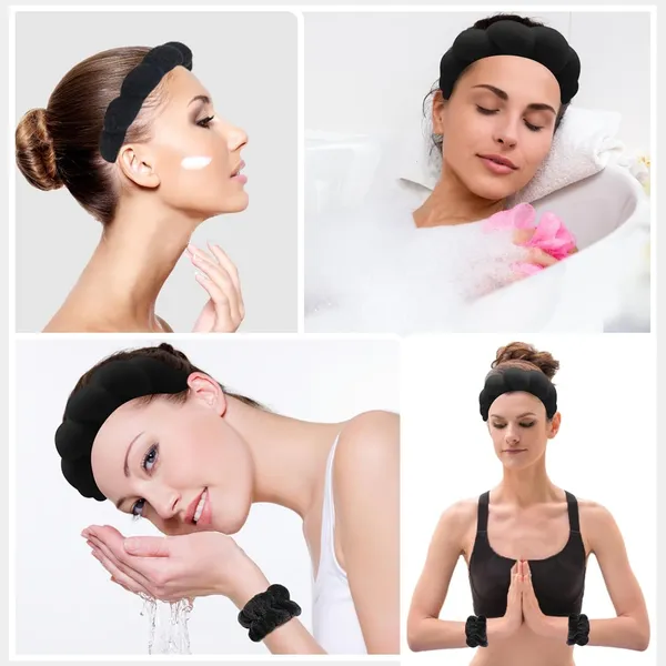 Spa_Headband_And_Wristband_Set_For_Women_Soft_Face_Wash_Headband_Wrist_Bands_For_Skincare_Makeup_Facial_Cleansing_Routine_Black