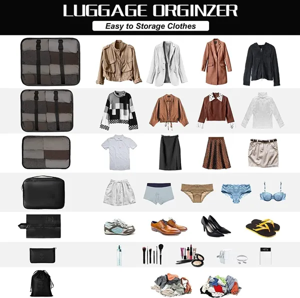 Travel_Organizer_Bag_Set_Packing_Cubes_With_Shoe_Bag_Printed_Storage_Bags_For_Clothes_Makeup_Underwear_Socks_And_Toiletries_7_Pcs_Black