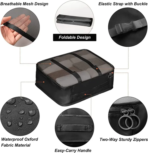 Travel_Organizer_Bag_Set_Packing_Cubes_With_Shoe_Bag_Printed_Storage_Bags_For_Clothes_Makeup_Underwear_Socks_And_Toiletries_7_Pcs_Black
