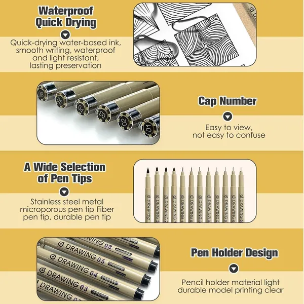 Professional_12_Pcs_Drawing_Pen_Set_Black_Fine_Line_Art_Pens_For_Illustration_Technical_Drawing_Doodles_And_Sketching