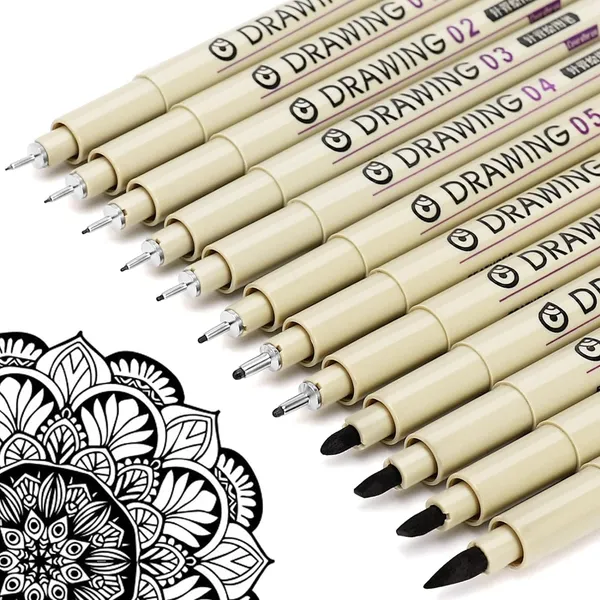 Professional_12_Pcs_Drawing_Pen_Set_Black_Fine_Line_Art_Pens_For_Illustration_Technical_Drawing_Doodles_And_Sketching