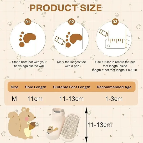 Baby_Grip_Socks_5_Pcs_Non_Slip_Ankle_For_Infants_0_3_Years_Breathable_Summer_Cartoon_Design_Floor_Gripper_First_Walking_M_Size