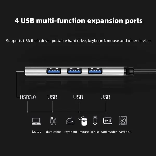 Usb_3_0_Hub_4_Ports_Premium_Aluminum_Usb_Hub_Compatible_With_Windows_Pc_Macc_Mini_Maccbook_And_More_1_Pcs