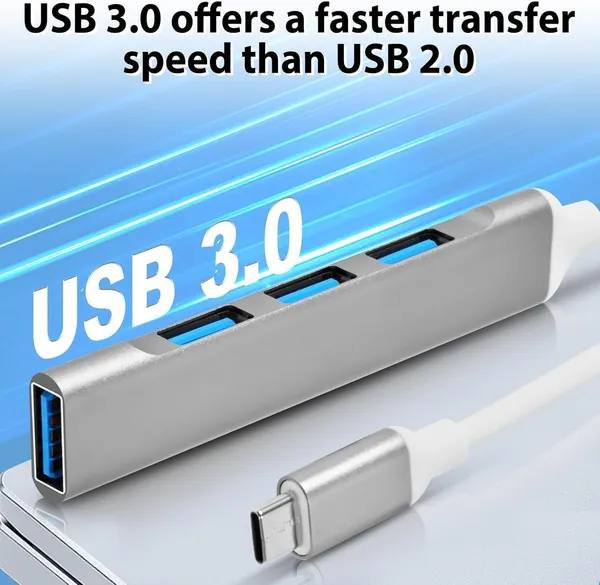 Aluminum_Usb-C_To_Usb_3.0_4-Port_Hub_Adapter_5Gbps_Plug_And_Play_-_Pack_of_2