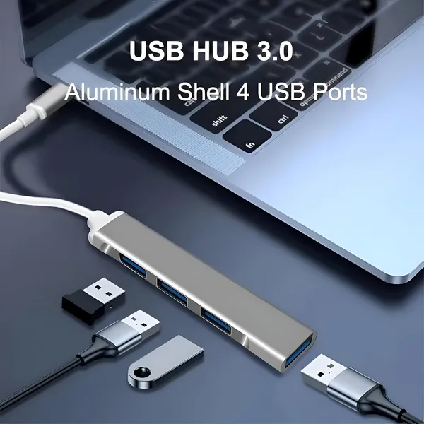 Aluminum_Usb-C_To_Usb_3.0_4-Port_Hub_Adapter_5Gbps_Plug_And_Play_-_Pack_of_2