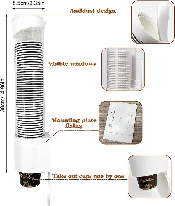 Paper_Cup_Dispenser_Holder_Wall_Mounted_Plastic_Cup_Organizer_For_Bathroom_Kitchen_Office_Fits_Disposable_Water_Drinking_Cups_Adhesive_Or_Screw_Mount_White