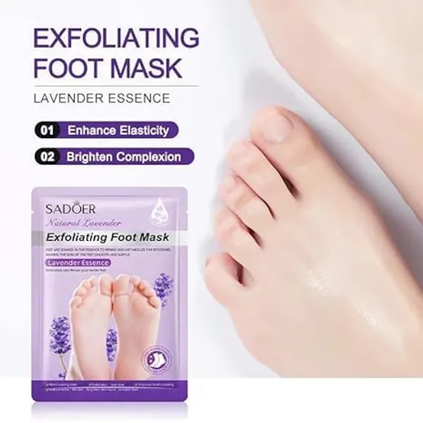 Feenec_Mart_Foot_Peel_Mask_1_Pack_Exfoliating_Foot_Mask_For_Dry_Cracked_Callused_Feet_Foot_Spa_Peeling_Mask_For_Men_Women_Dead_Skin_Heel_Repair_Treatment_Foot_Care_Moisturizer_Lavender