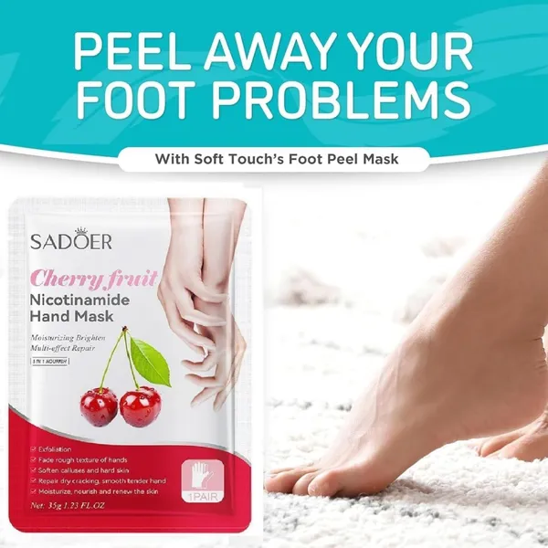 Feenec_Mart_Foot_Peel_Mask_1_Pack_Exfoliating_Foot_Mask_For_Dry_Cracked_Callused_Feet_Foot_Spa_Peeling_Mask_For_Men_Women_Dead_Skin_Heel_Repair_Treatment_Foot_Care_Moisturizer_Cherry