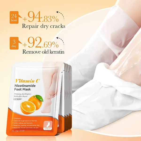 Feenec_Mart_Foot_Peel_Mask_1_Pack_Exfoliating_Foot_Mask_For_Dry_Cracked_Callused_Feet_Foot_Spa_Peeling_Mask_For_Men_Women_Dead_Skin_Heel_Repair_Treatment_Foot_Care_Moisturizer_Vitamin_C