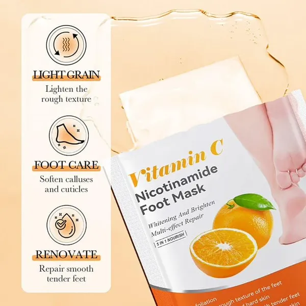 Feenec_Mart_Foot_Peel_Mask_1_Pack_Exfoliating_Foot_Mask_For_Dry_Cracked_Callused_Feet_Foot_Spa_Peeling_Mask_For_Men_Women_Dead_Skin_Heel_Repair_Treatment_Foot_Care_Moisturizer_Vitamin_C