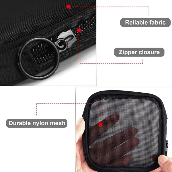 4pcs_Mesh_Makeup_Pouch_Small_Cosmetic_Bags_For_Women_4_7_Square_Nylon_Mini_Zipper_Organizer_For_Lipstick_Coins_Toiletries_Accessories_Compact_Travel_Pouches_For_Purse_Bag_Black
