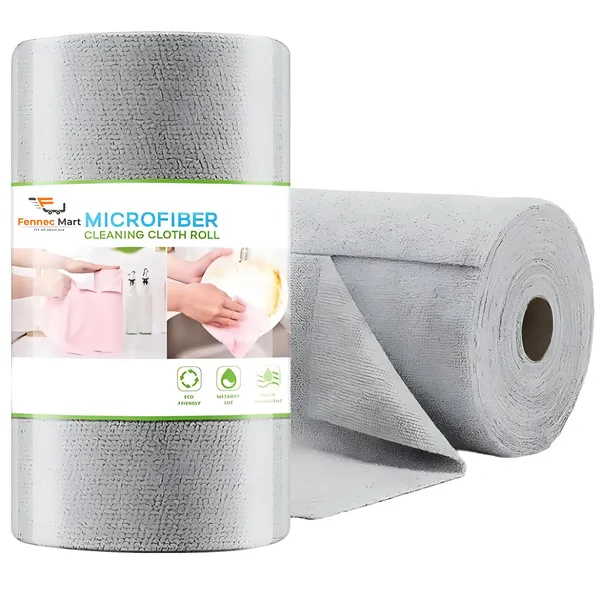 50_Count_Microfiber_Cleaning_Cloth_Roll_Pre_Cut_Tear_Away_Reusable_Highly_Absorbent_Kitchen_Towels_Multipurpose_Cleaning_Rags_For_Kitchen_Home_Car_More_Grey