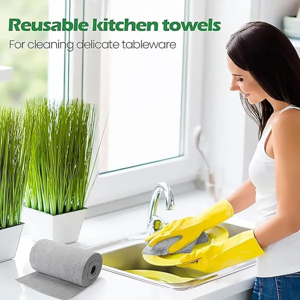 50_Count_Microfiber_Cleaning_Cloth_Roll_Pre_Cut_Tear_Away_Reusable_Highly_Absorbent_Kitchen_Towels_Multipurpose_Cleaning_Rags_For_Kitchen_Home_Car_More_Grey