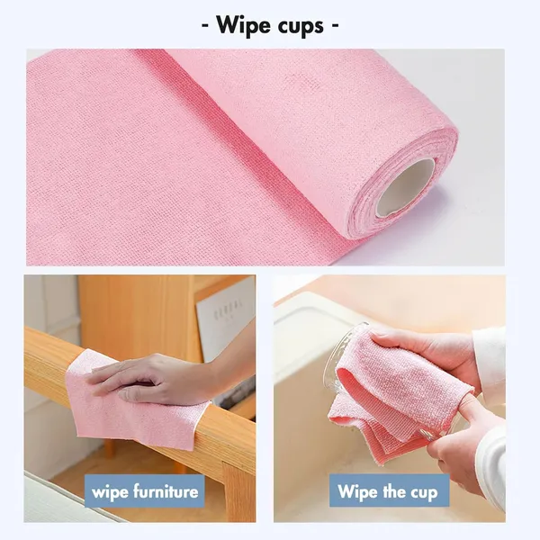 50_Count_Microfiber_Cleaning_Cloth_Roll_Pre_Cut_Tear_Away_Reusable_Highly_Absorbent_Kitchen_Towels_Multipurpose_Cleaning_Rags_For_Kitchen_Home_Car_More_Pink