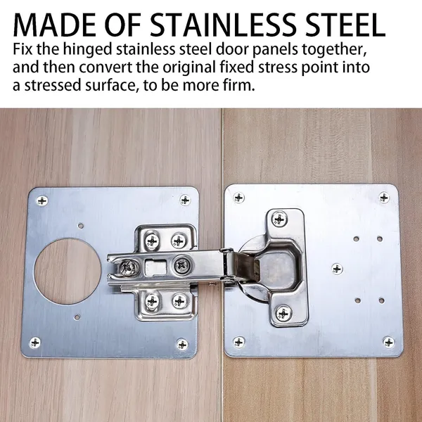 6_Pcs_Stainless_Steel_Cabinet_Hinge_Repair_Plates_With_48_Screws_Flat_Fixing_Brackets_To_Mend_Kitchen_Cupboard_Doors_6
