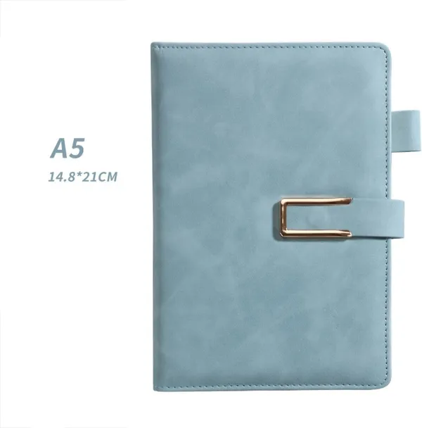 First_Unique_Pu_Leather_Diary_With_Magnetic_Closure_Pen_Holder_Undated_Lined_Pages_6_8_5_Inches_192_Pages_Perfect_For_Office_Journaling_Travel_Gift_For_Men_Women_Sea_Green