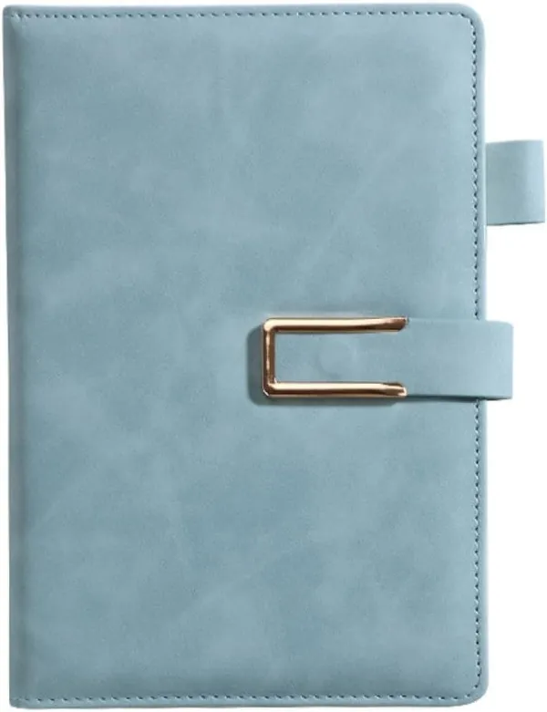 First_Unique_Pu_Leather_Diary_With_Magnetic_Closure_Pen_Holder_Undated_Lined_Pages_6_8_5_Inches_192_Pages_Perfect_For_Office_Journaling_Travel_Gift_For_Men_Women_Sea_Green
