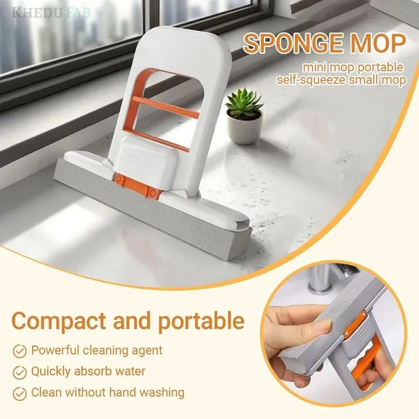 Mini_Foldable_Desktop_Mop_For_Kitchen_Self_Squeeze_Sponge_Mop_For_Wet_Dry_Use_Portable_Cleaning_Tool_Kitchen_Bathroom_Glass_Living_Room_1_Squeeze_Handle_2_Sponge_Head