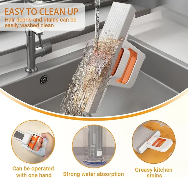 Mini_Foldable_Desktop_Mop_For_Kitchen_Self_Squeeze_Sponge_Mop_For_Wet_Dry_Use_Portable_Cleaning_Tool_Kitchen_Bathroom_Glass_Living_Room_1_Squeeze_Handle_2_Sponge_Head