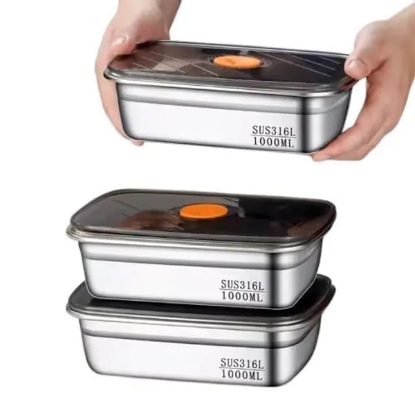 Marve_Fridge_Storage_Box_1000_Ml_316_Stainless_Steel_Food_Storage_Containers_Food_Grade_Leakproof_Kitchen_Organizer_Freshness_Locking_Microwavable_Freezer_Safe_Silver_With_Lid_3_Pcs