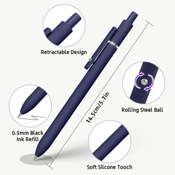 5pcs_Retractable_Gel_Pens_Set_Quick_Dry_Black_Ink_0_5mm_Fine_Point_Pens_Smooth_Writing_Rollerball_Gel_Ink_Pens_With_Soft_Touch_Grip_For_School_Office_Home_Use_Vintage_Colour