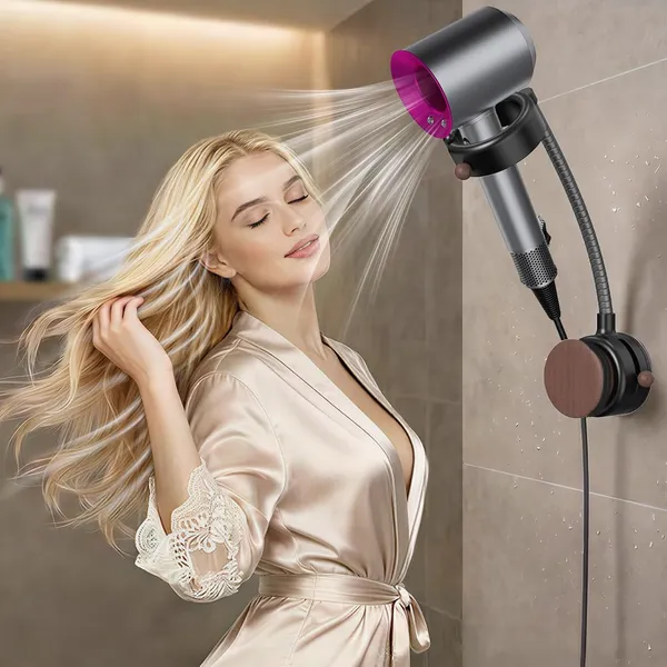 Seancheer_Hands_Free_Hair_Dryer_Holder_Wall_Mount_360_Rotating_Adjustable_Height_Suction_Cup_Blow_Dryer_Holder_No_Drill_Installation_Damage_Free_Wall_With_Cord_Storage_For_Most_Hair_Dryers